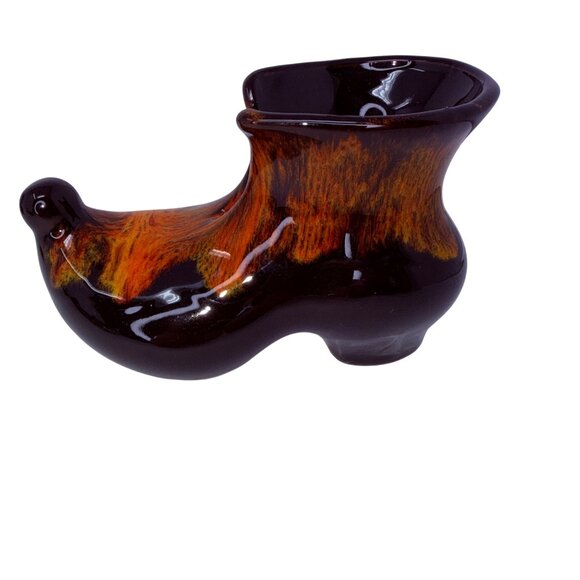 Vintage Ceramic Shoe Planter Lot Japan—Rooster Cottage, Mouse Boot, Train Boot - Picture 9 of 16